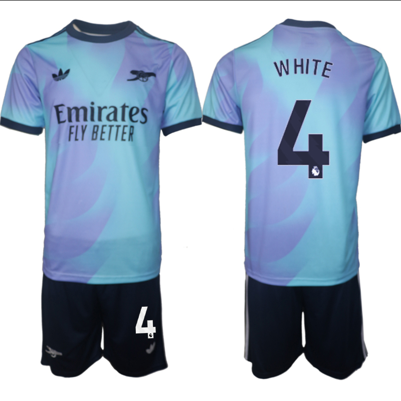 Men 2024-2025 Club Arsenal away Purple blue #4 Soccer Jersey->indianapolis colts->NFL Jersey